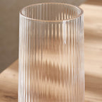 Dusklia - Gatsby Set of 4 Ripple Glass Highballs - Clear