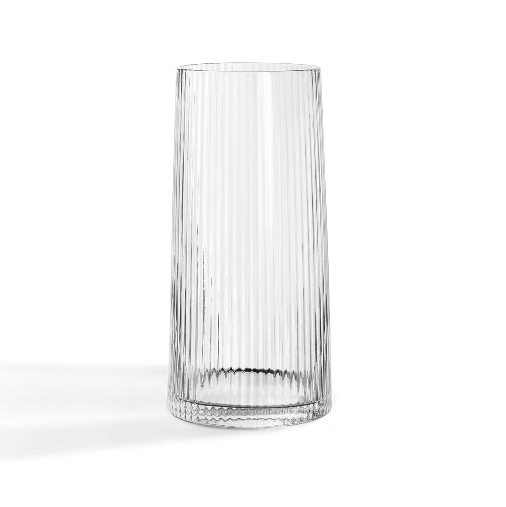 Dusklia - Gatsby Set of 4 Ripple Glass Highballs - Clear
