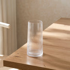 Dusklia - Gatsby Set of 4 Ripple Glass Highballs - Clear