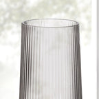 Dusklia - Gatsby Set of 4 Ripple Glass Highballs - Smoked