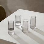 Dusklia - Gatsby Set of 4 Ripple Glass Highballs - Smoked