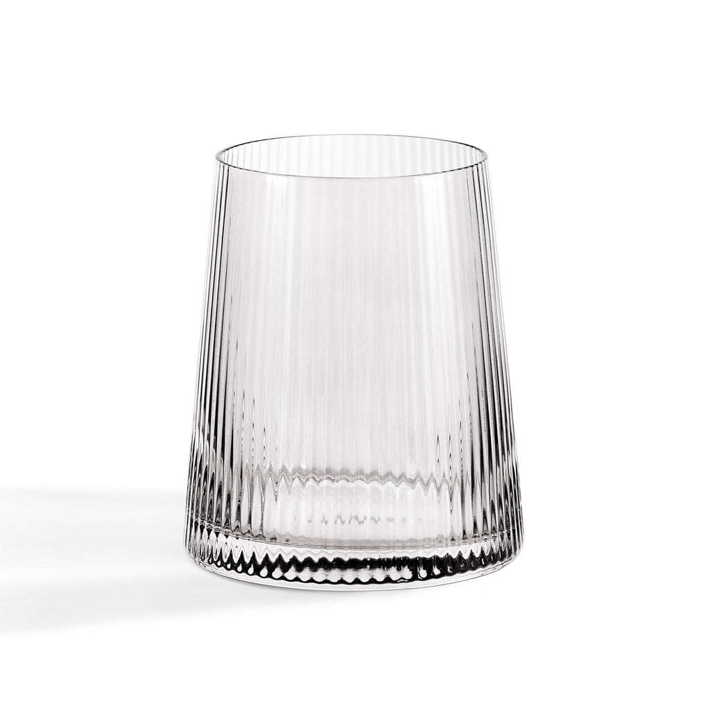 Dusklia - Gatsby Set of 4 Ripple Glass Tumblers - Smoked