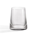 Dusklia - Gatsby Set of 4 Ripple Glass Tumblers - Smoked