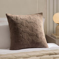 Dusklia - Geometric Embossed Cushion Cover - Taupe