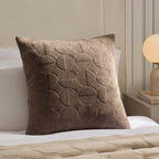 Dusklia - Geometric Embossed Cushion Cover - Taupe