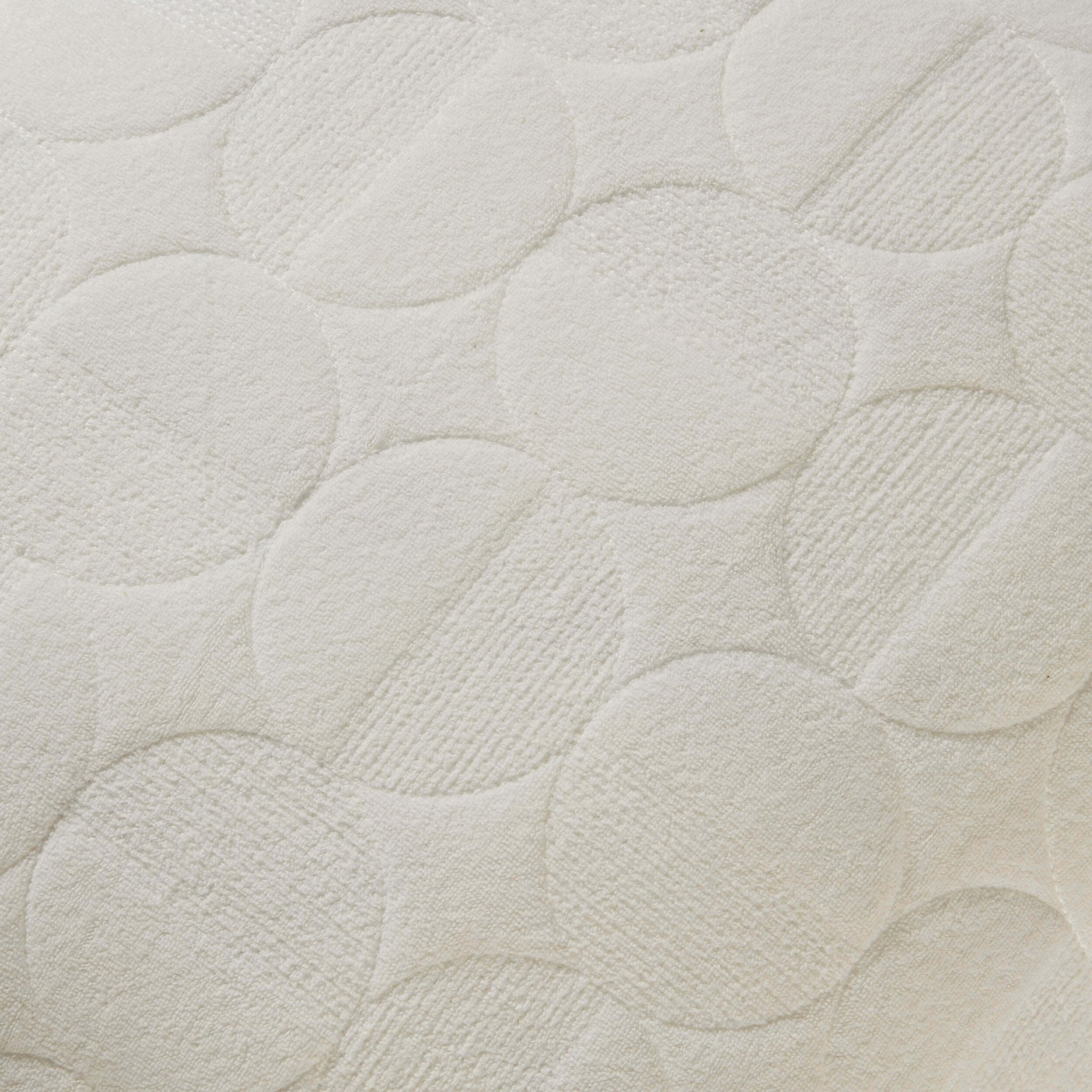 Dusklia - Geometric Embossed Cushion Cover - White