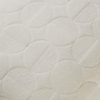 Dusklia - Geometric Embossed Sofa Cushion Cover - White
