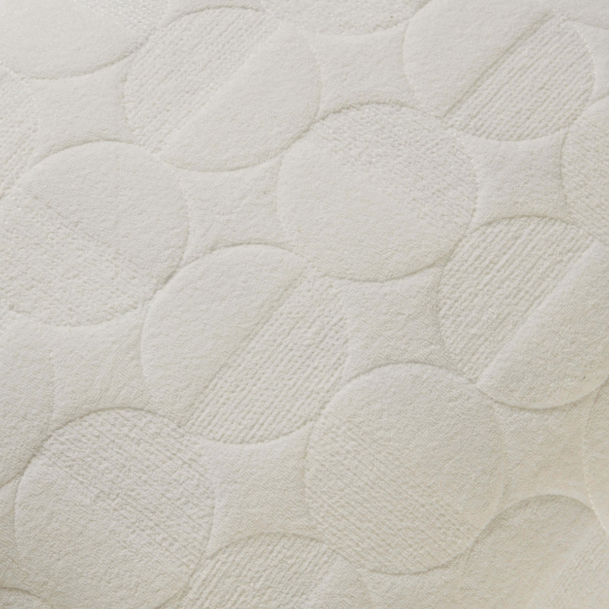 Dusklia - Geometric Embossed Sofa Cushion Cover - White