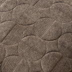 Dusklia - Geometric Embossed Sofa Cushion Cover - Taupe