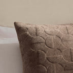 Dusklia - Geometric Embossed Cushion Cover - Taupe