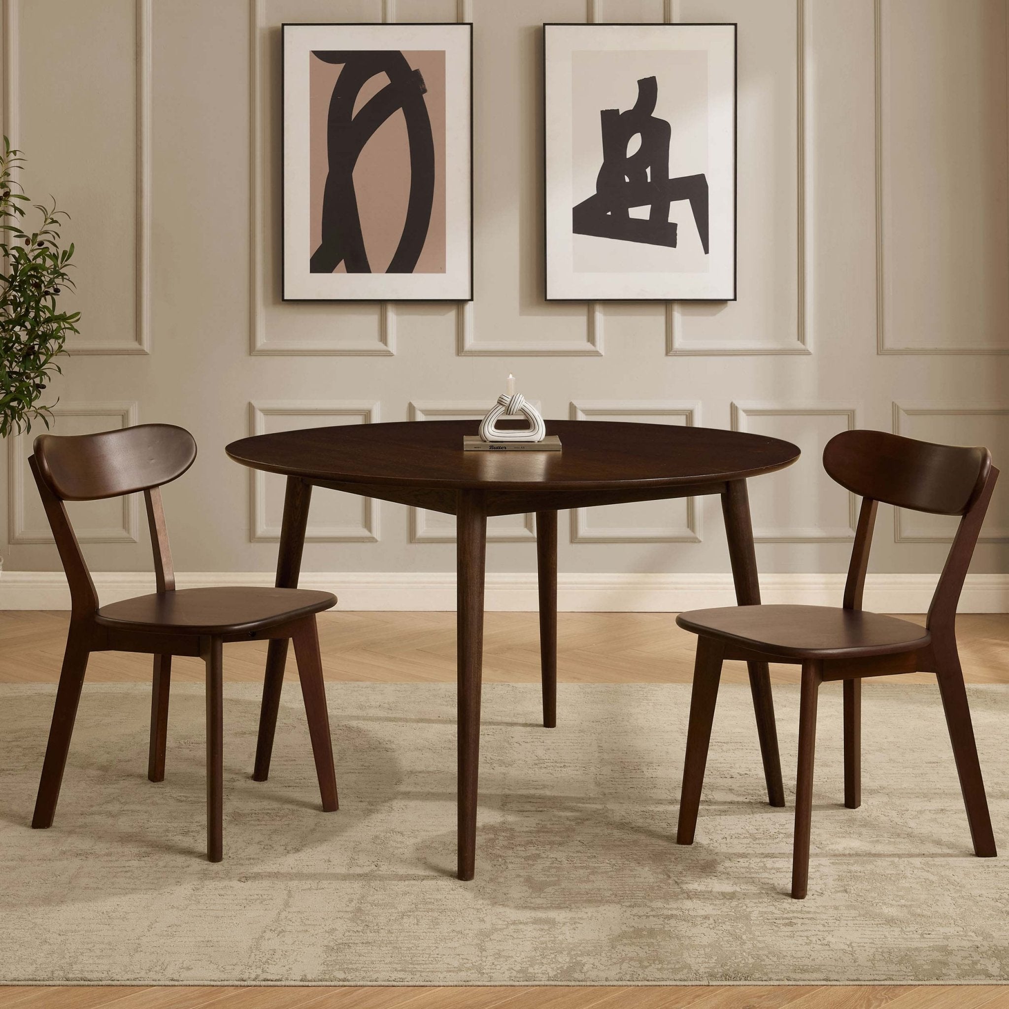 Dusklia - Georgia Set of 2 Dining Chairs - Walnut