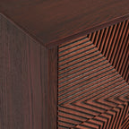 Dusklia - Georgie 2 Drawer Bedside Table - Mahogany