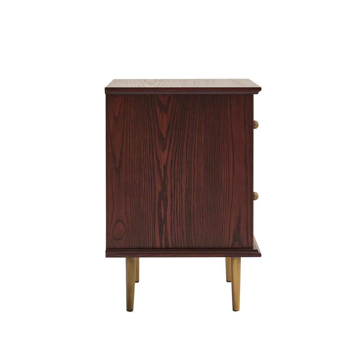 Dusklia - Georgie 2 Drawer Bedside Table - Mahogany