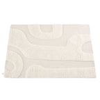 Dusklia - Gillain Hand Woven Tuft Wool Swirl Rug - Off White