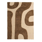 Dusklia - Gillain Hand Woven Tuft Wool Swirl Rug - Taupe