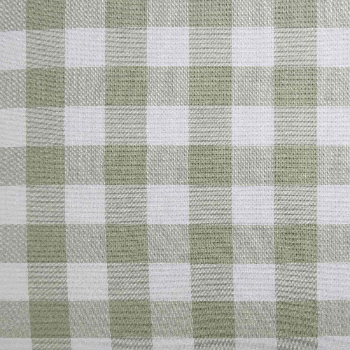 Dusklia - Gingham Square Frill Edge Sofa Cushion Cover - Sage