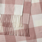 Dusklia - Gingham Throw - Cinder Rose