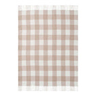 Dusklia - Gingham Throw - Tan