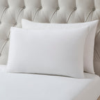 Dusklia - Girona 200 Thread Count Pom-Pom Duvet Cover - Cotton - White