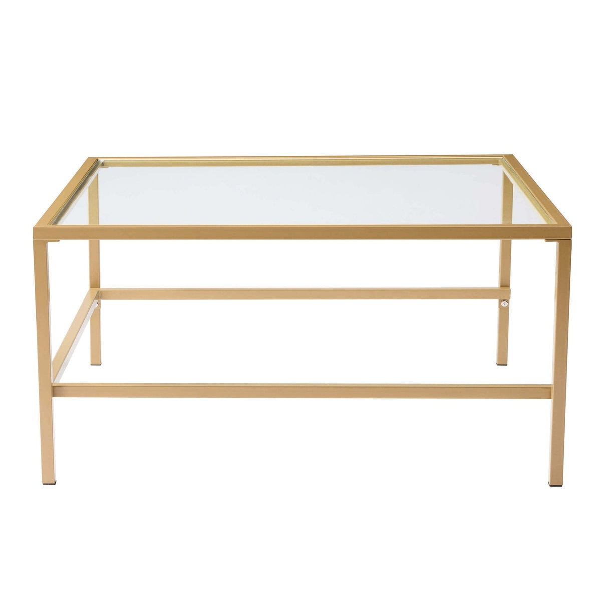 Dusklia - Glass Square Nesting Coffee Tables - Gold