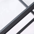 Dusklia - Glass Square Side Table - Black
