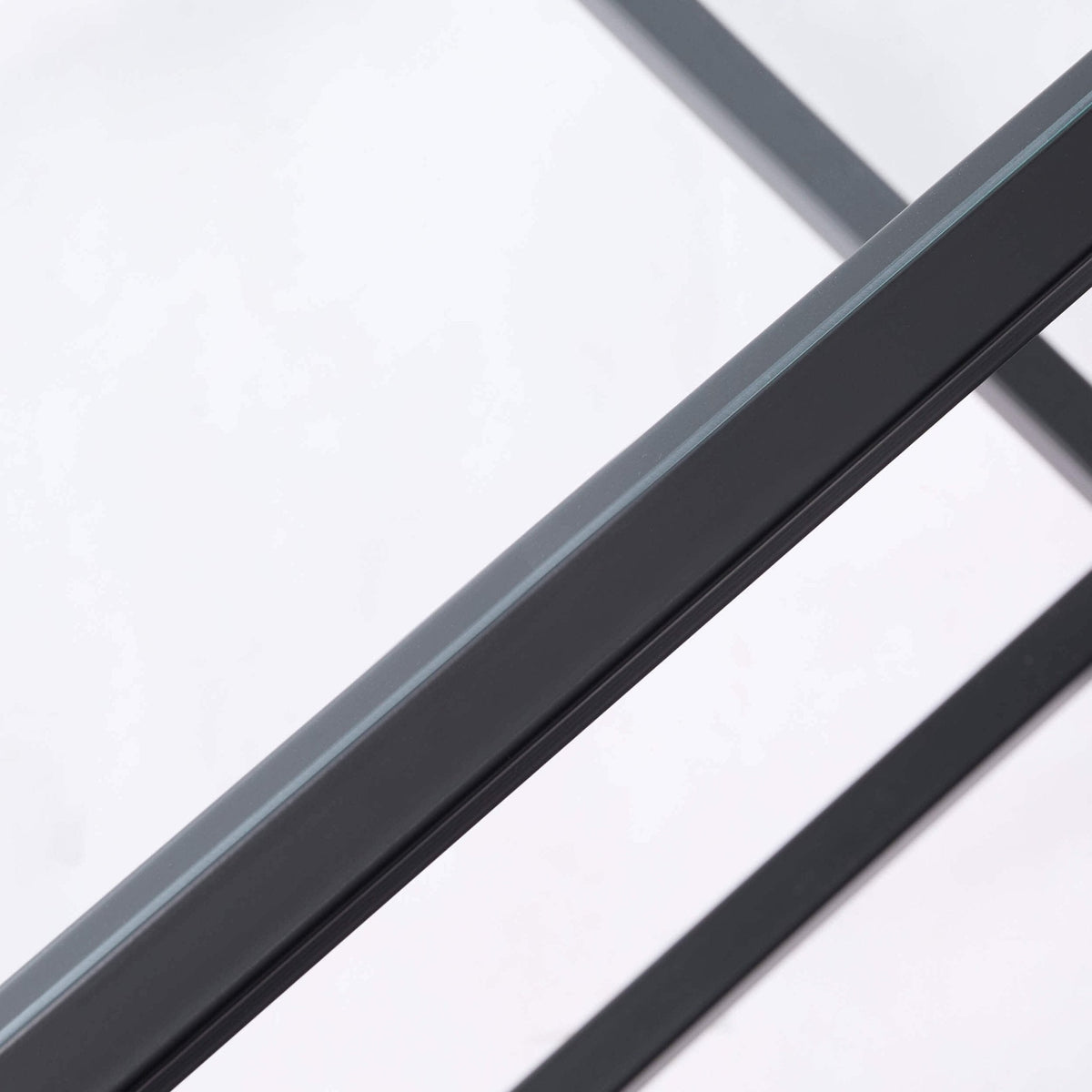 Dusklia - Glass Square Side Table - Black