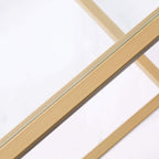 Dusklia - Glass Square Side Table - Gold