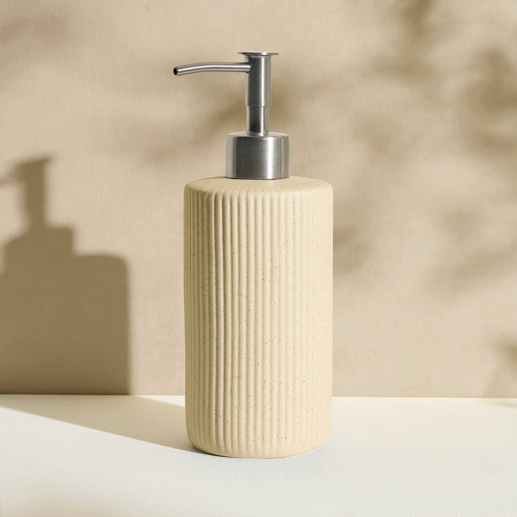 Dusklia - Hadley Sand Effect Soap Dispenser - Natural