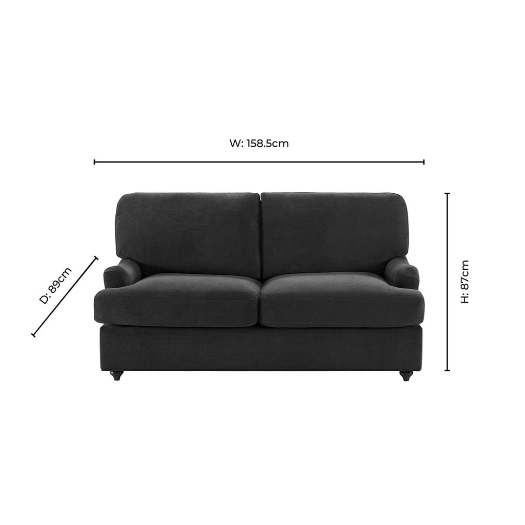 Dusklia - Hampshire 2 Seater Sofa Bed - Chenille Olive