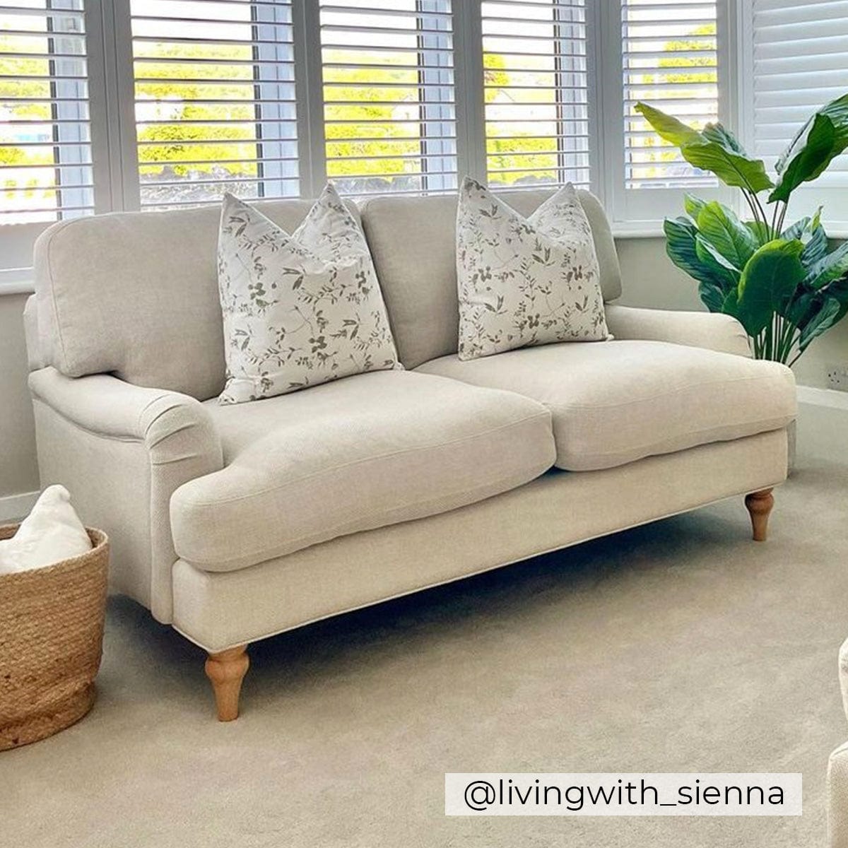 Dusklia - Hampshire 2 Seater Sofa - Beige