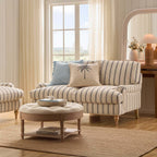 Dusklia - Hampshire 2 Seater Sofa - Blue Stripe