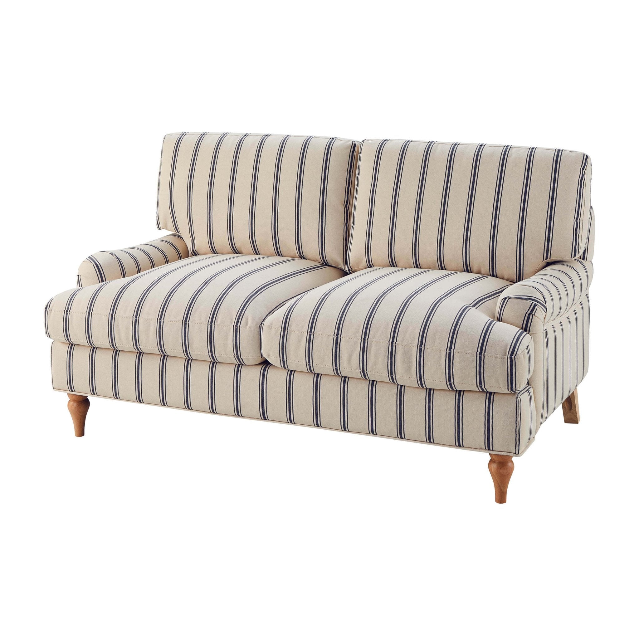 Dusklia - Hampshire 2 Seater Sofa - Blue Stripe