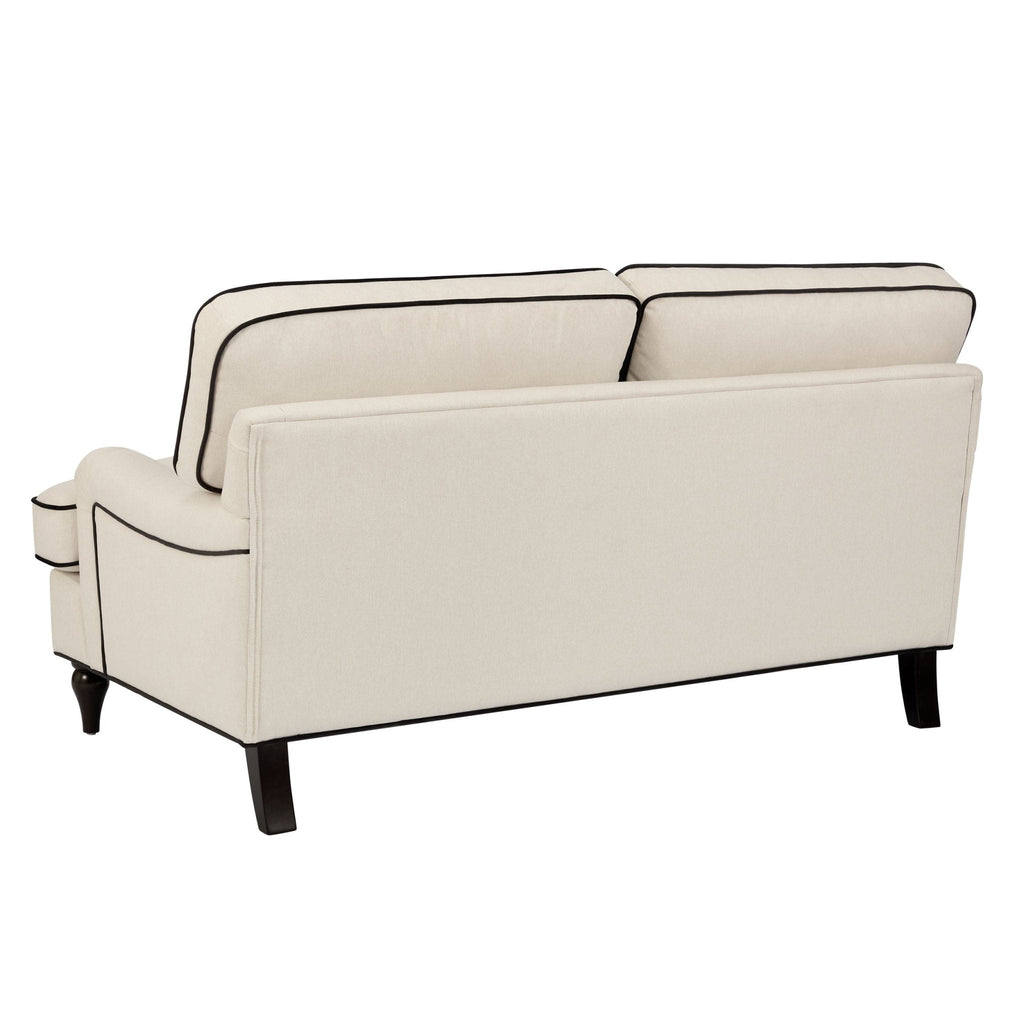 Dusklia - Hampshire 2 Seater Sofa - Cream/Black