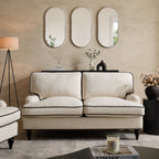 Dusklia - Hampshire 2 Seater Sofa - Cream/Black