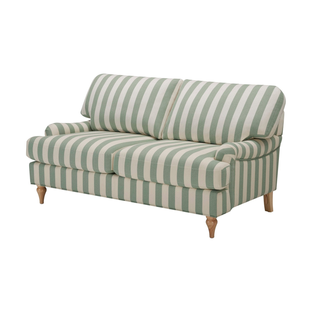 Dusklia - Hampshire 2 Seater Sofa - Green Stripe