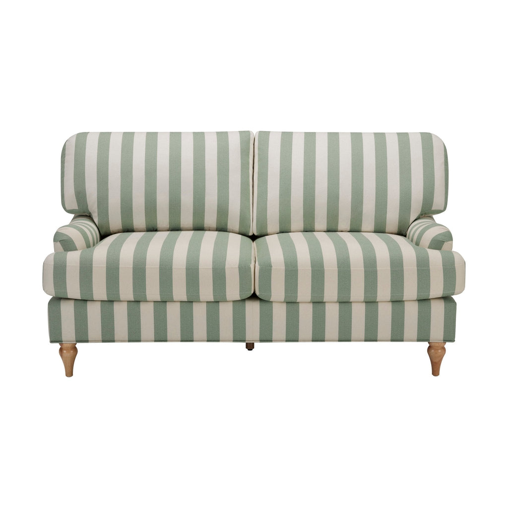 Dusklia - Hampshire 2 Seater Sofa - Green Stripe