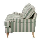 Dusklia - Hampshire 2 Seater Sofa - Green Stripe