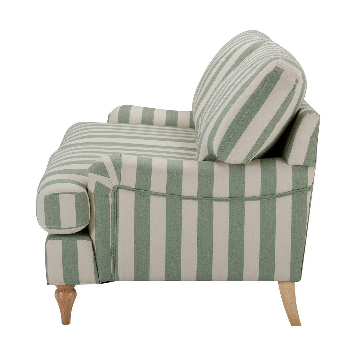 Dusklia - Hampshire 2 Seater Sofa - Green Stripe