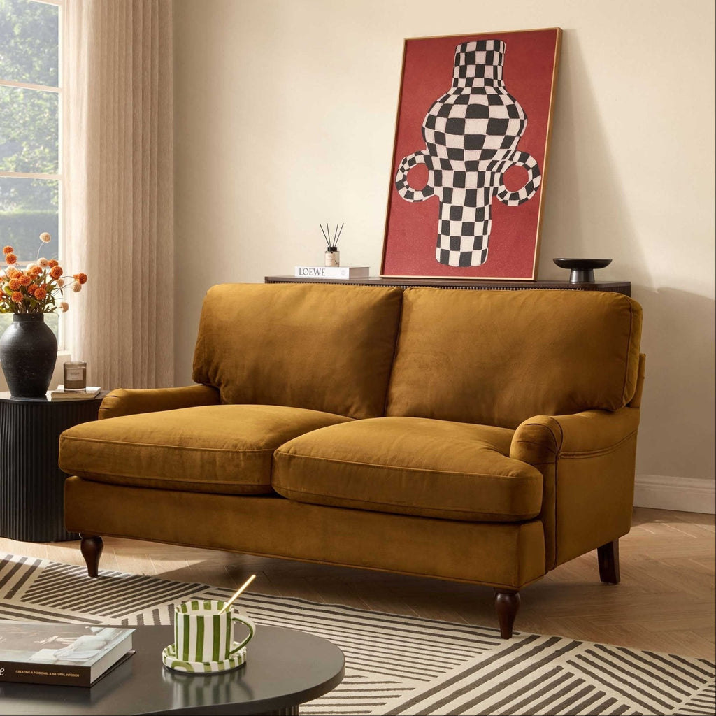 Dusklia - Hampshire 2 Seater Sofa - Muted Gold