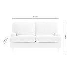 Dusklia - Hampshire 2 Seater Sofa - Bright Orange