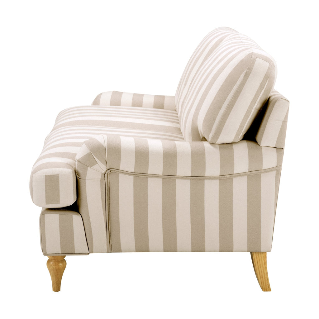 Dusklia - Hampshire 2 Seater Sofa - Natural Stripe