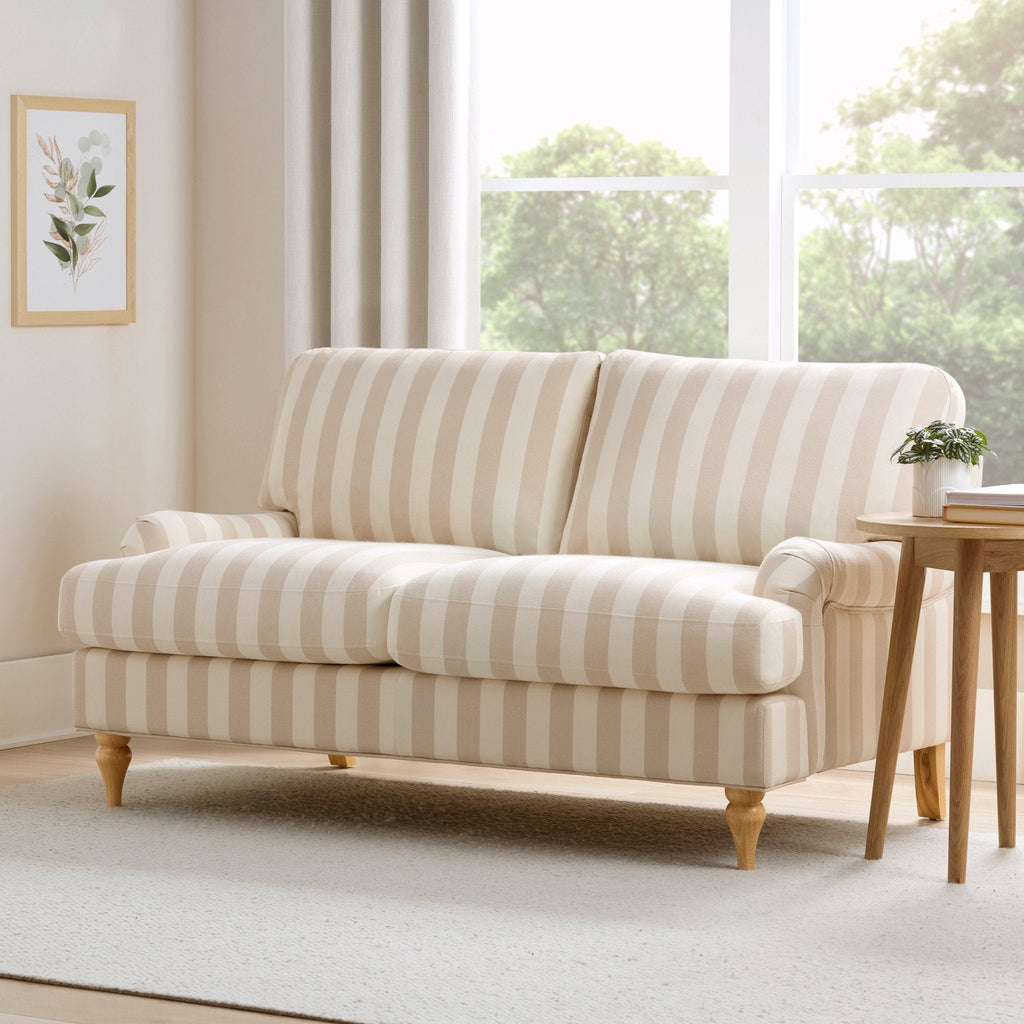 Dusklia - Hampshire 2 Seater Sofa - Natural Stripe