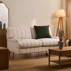 Dusklia - Hampshire 2 Seater Sofa - Thin Natural Stripe
