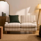 Dusklia - Hampshire 2 Seater Sofa - Thin Natural Stripe