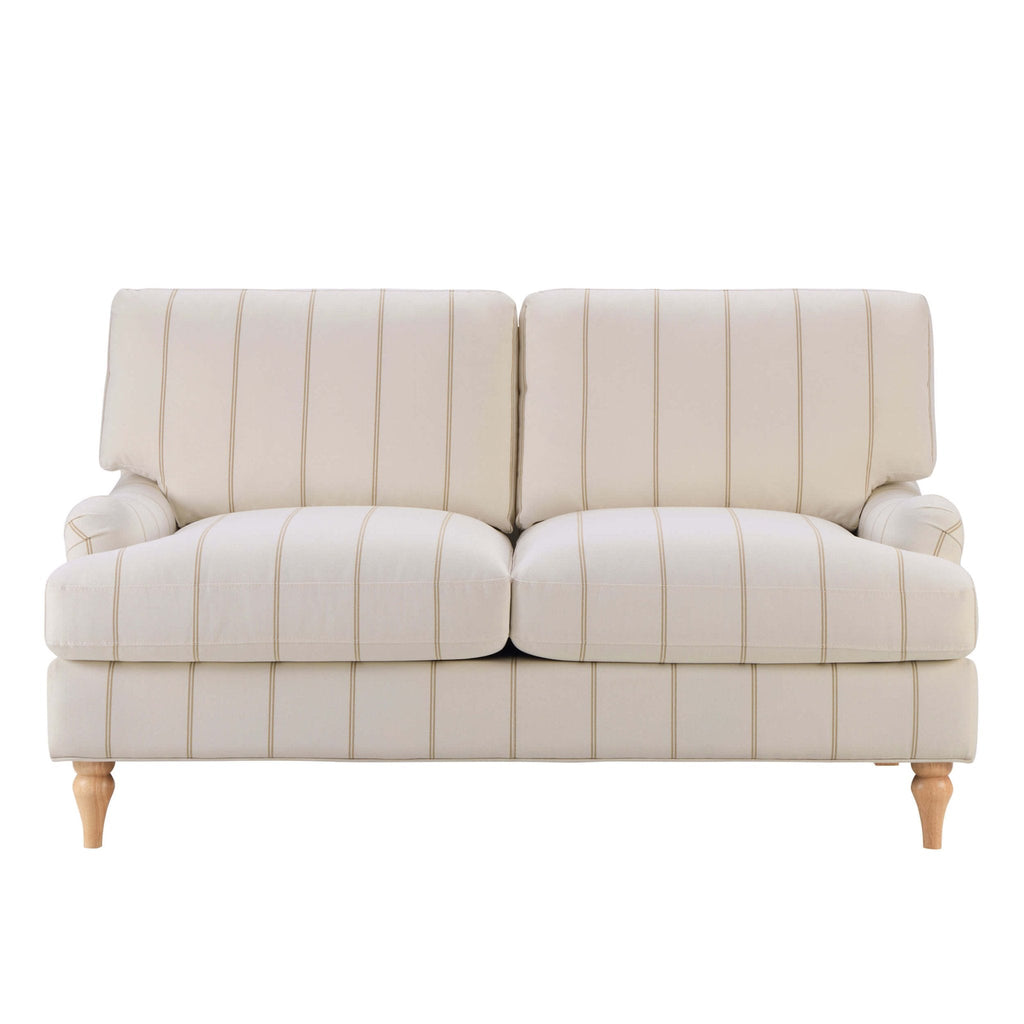 Dusklia - Hampshire 2 Seater Sofa - Thin Natural Stripe