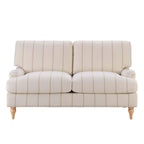 Dusklia - Hampshire 2 Seater Sofa - Thin Natural Stripe