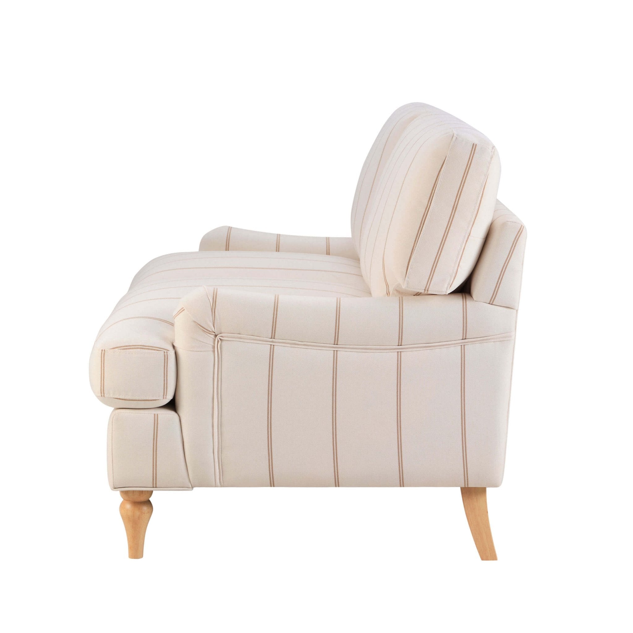 Dusklia - Hampshire 2 Seater Sofa - Thin Natural Stripe
