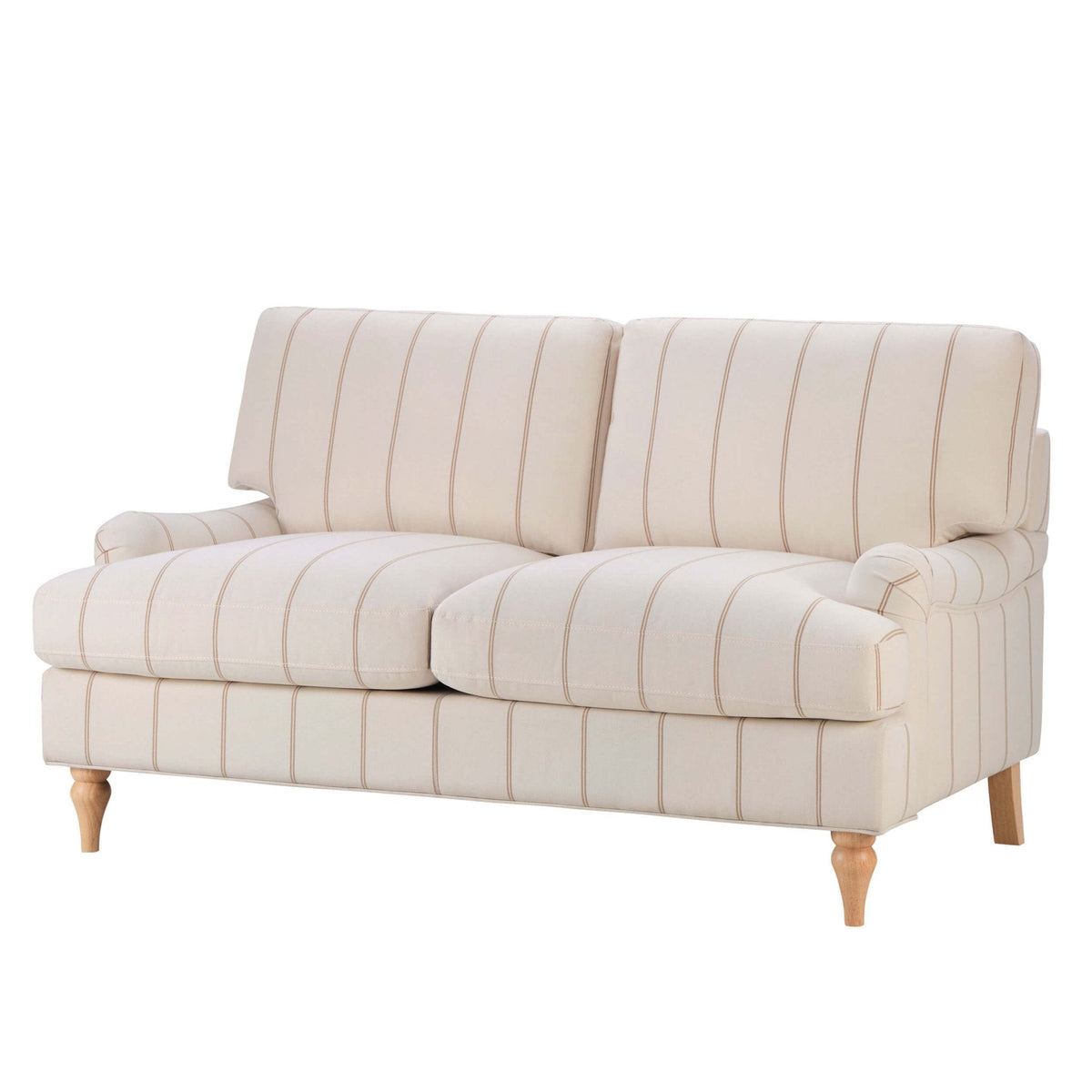 Dusklia - Hampshire 2 Seater Sofa - Thin Natural Stripe
