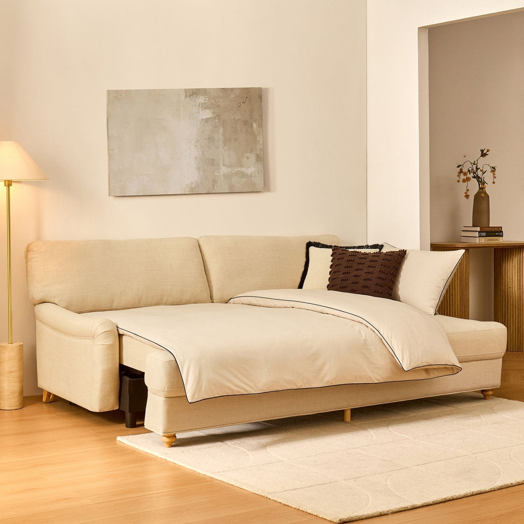 Dusklia - Hampshire 3 Seater Sofa Bed - Beige