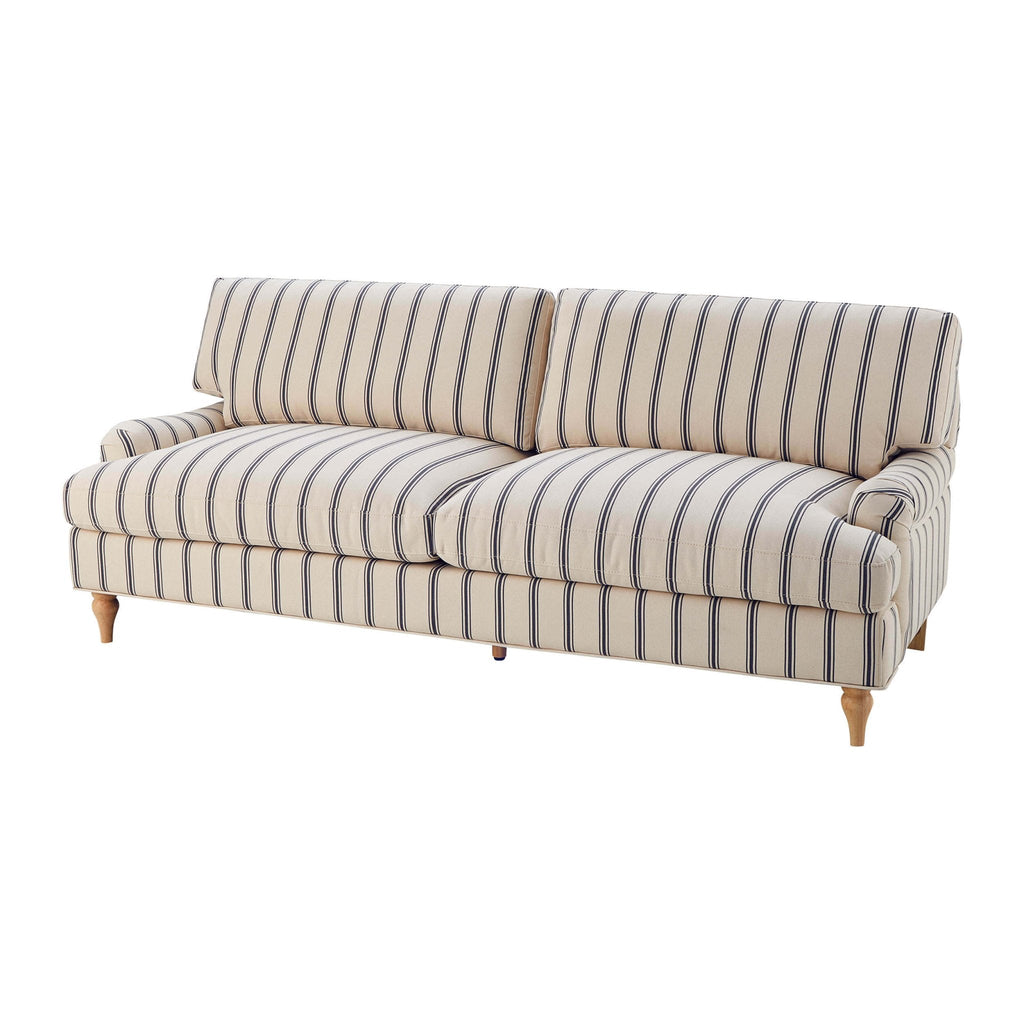 Dusklia - Hampshire 3 Seater Sofa - Blue Stripe